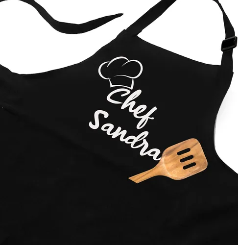 Vista 9 de Delantal de chef personalizado, regalo personalizado para papá o mamá, regalo personalizado para novio, marido, hermano, esposa, regalos