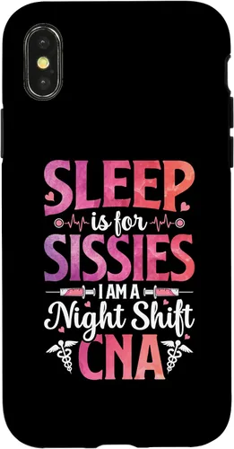 Vista 5 de iPhone 16 Sleep Is For Sissies CNA Certified Nursing Assistant Nurse Case