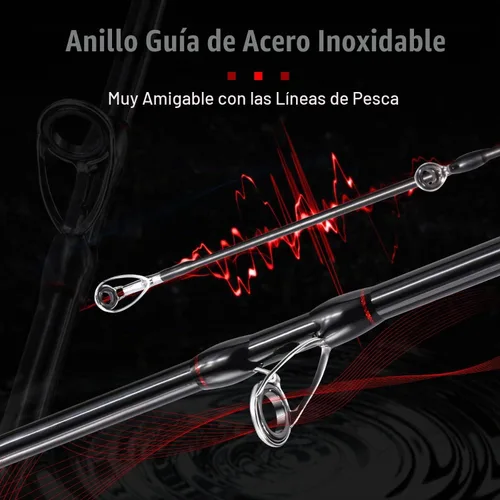 Vista 3 de Sougayilang Baitcasting Fishing Rod and Reel Combo, Medium 6'/7' Low Profile with SuperPolymer Handle (2 Pieces 7ft Left)