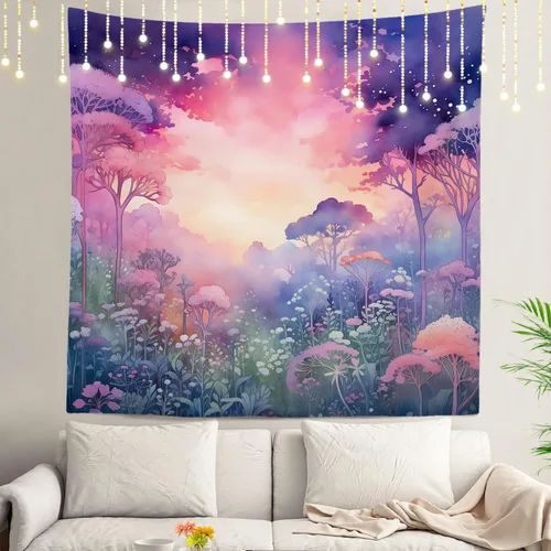 Vista 32 de Shrahala Circles Tapestry, Abstract Art With Various Circles Wall Hanging Hd Print Polyester Backdrop For Dorm Room Bedroom 30 X 40 In