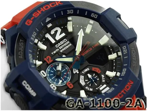 Vista 2 de G-Shock GA-11002A gravitymaster elegante relojEsfera AzulTalla única