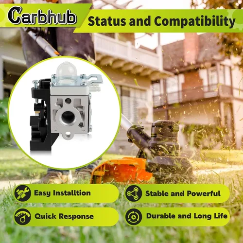 Vista 2 de Carbhub Carburador RB-K93 para Echo SRM225 SRM225i SRM225U SRM225SB GT225 GT225i GT225L GT225SF PAS225 PE225 PPF225 SHC225 Reemplaza A021001690