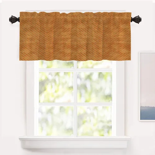 Vista 25 de Shrahala Cortinas rústicas de granja para ventanas de cocina, textura de cesta tejida, paneles de cortina rústica para ventana de granja, poliéster