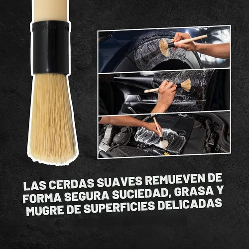 Vista 4 de Chemical Guys, Cepillo para detallar el cabello de jabalíes para ruedas
