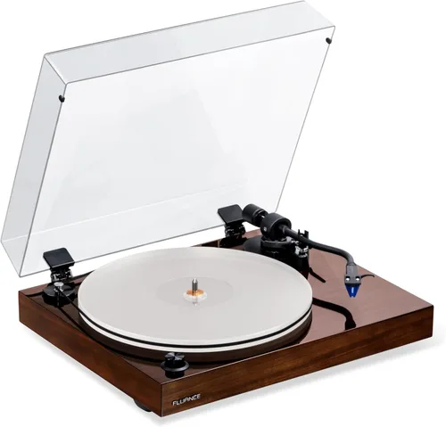 Vista 12 de Fluance RT85 Tocadiscos de Vinilo de Alta Fidelidad de Referencia con Cartucho Ortofon 2M Blue, Plato Acrílico, Motor de Control de Velocidad Bambú