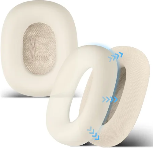 Vista 9 de Funda compatible con almohadillas para auriculares AirPods Max, protector de silicona para auriculares, accesorios para auriculares AirPod Max