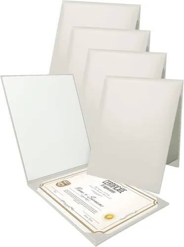 Vista 18 de Gradplaza Cubierta de diploma personalizada para graduación, documentos, soporte de diploma de certificado de cuero sintético liso