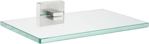 Vista 22 de JQK Estante de baño de vidrio dorado, vidrio templado para almacenamiento en la ducha de 8 por 5 pulgadas, acero inoxidable 304 dorado cepillado