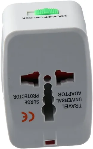 Vista 4 de Conversión de viaje Enchufe de cobre duradero ABS multifuncional Adaptador portátil EE.UU. UE y Reino Unido Enchufes Adaptador de corriente