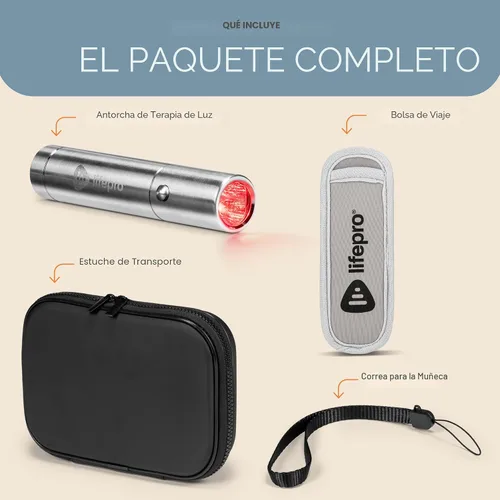 Vista 8 de LifePro Terapia de luz infrarroja y roja para el bienestar de las articulaciones y músculos corporales, dispositivo portátil de terapia de luz roja