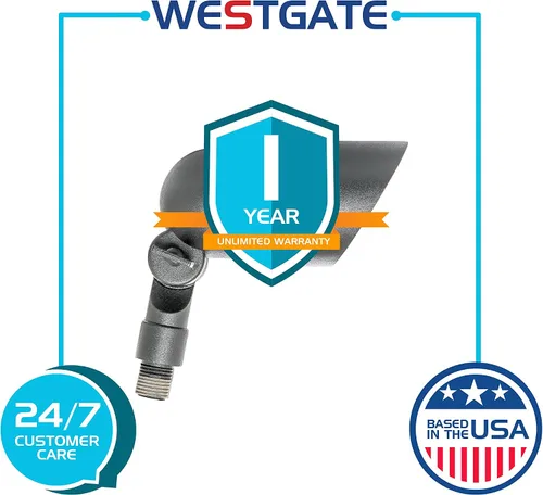 Vista 5 de Westgate Mfg. AD-102-BK 20W 12V Luz direccional con capucha de aluminio fundido, cuerpo sólido, color negro