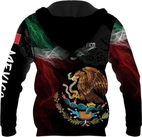 Vista 2 de FAYBA Sudaderas con capucha mexicanas mexicanas aztecas mexicanas con estampado 3D casual