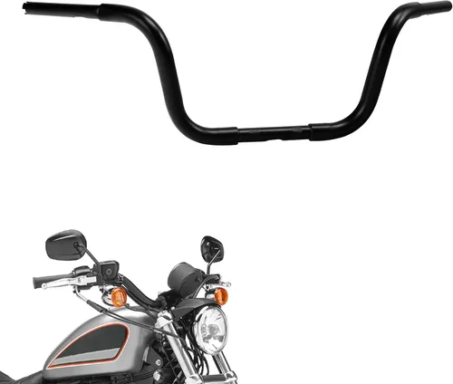 Vista 4 de Green-L Manillar de motocicleta Ape Hanger de 1 1/4 pulgadas apto para Harley Sportster XL1200 XL883 choppers personalizados FLST FXST