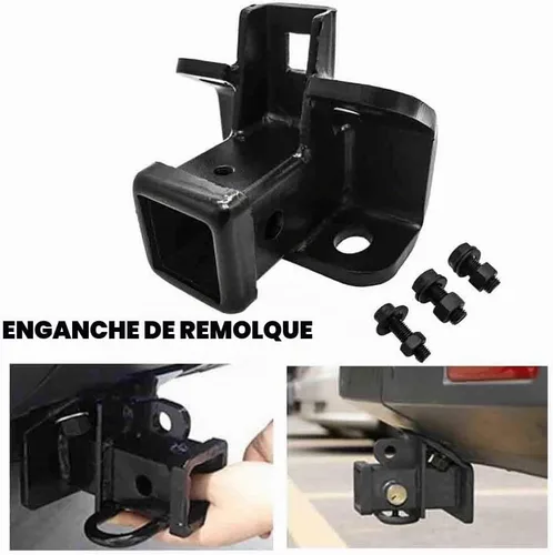 Vista 2 de Receptor de enganche de remolque de remolque negro para Land Rover LR3 2005-2009, LR4 2010-2016, Range Rover Sport 2006-2013