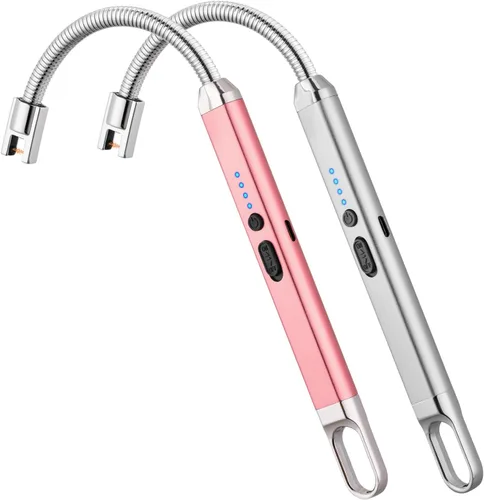 Vista 13 de MEIRUBY Encendedor eléctrico recargable USB, encendedor de arco, para velas, campamento, parrillada, deportes, herramienta para apasionados de lo