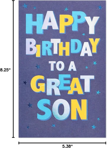 Vista 6 de American Greetings Tarjeta de cumpleaños para hijo (Celebrate)