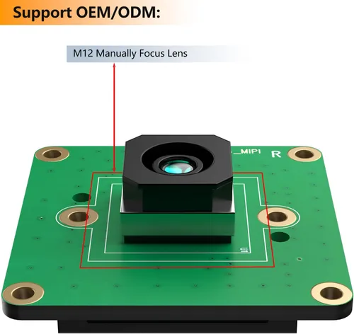 Vista 7 de Módulo de cámara de enfoque automático de 12MP para Raspberry Pi, sensor IMX708, FOV de 75°, HDR, compatible con Pi 5,4,3, Zero, CM4
