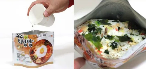 Vista 4 de Woori's Ready to Eat Bibimbap - Tazón de arroz mixto coreano, 3.53 onzas, 335 Kcal (KIMCHI, 2 unidades)