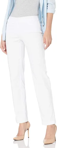 Vista 6 de SLIM-SATION - Pantalón de pierna relajada con banda ancha y control de abdomen para mujer Negro