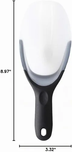 Vista 10 de Spring Chef - Cuchara magnética para congelador, sin BPA, color negro Flexi-Plastic Popcorn Scoop with Soft Grip Handle - Dishwasher Safe Ice