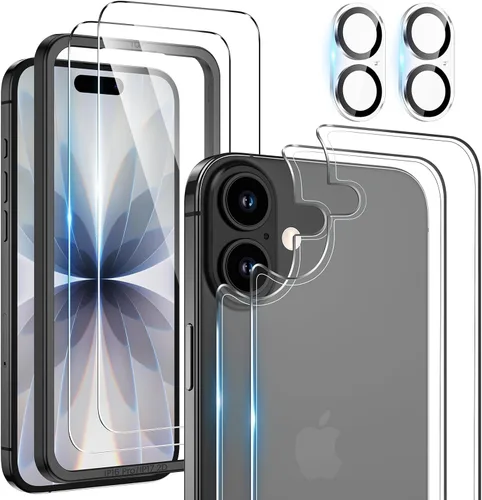 Vista 15 de Maxdara [6 en 1] Protector de Pantalla para iPhone 14 Pro (6.1 pulgadas), Paquete de 2 Protectores de Pantalla Trasera para iPhone 14 Pro