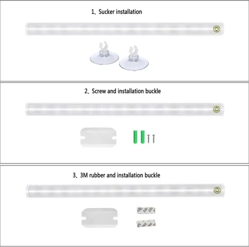 Vista 4 de Luces LED portátiles para espejo de tocador, luz diurna simulada, control táctil de 4 niveles de brillo, luces de maquillaje recargables e