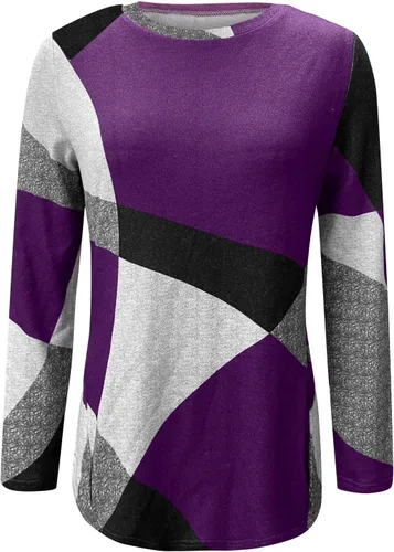 Vista 4 de Abrigos de invierno para mujer, moda 2022, cachemira francesa, manga larga, estampado holgado, chaquetas deportivas para otoño