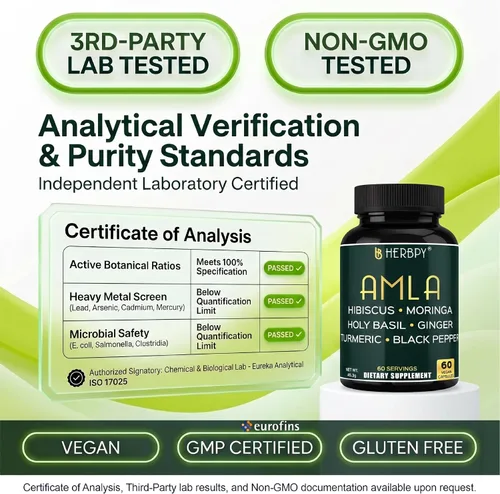 Vista 5 de Suplemento de extracto de amla superfruta 7 en 1 - 60 cápsulas