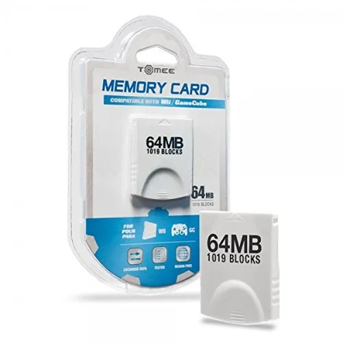 Vista 2 de Tomee WiiGamecube 64MB Memory Card (1019 Blocks)