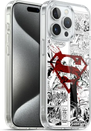 Vista 62 de Head Case Designs Funda de gel con licencia oficial de Superman DC Comics Collage Comicbook Art [protección de grado militar] compatible con Apple
