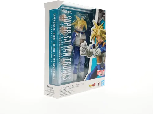 Vista 3 de TAMASHII NATIONS - Dragon Ball Z - Super Saiyan Trunks -Poder Super Latente Infinito- Figura de acción S.H.Figuarts Super Saiyan Trunks -Infinite