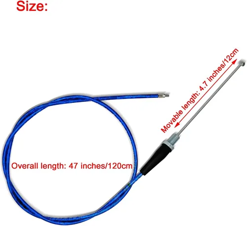 Vista 4 de Mango de Acelerador Giratorio de 7/8 22 mm, Kit de Cable de Acelerador para Mini Bicicleta, Kit de Cable de Acelerador para Motocicleta de Cross