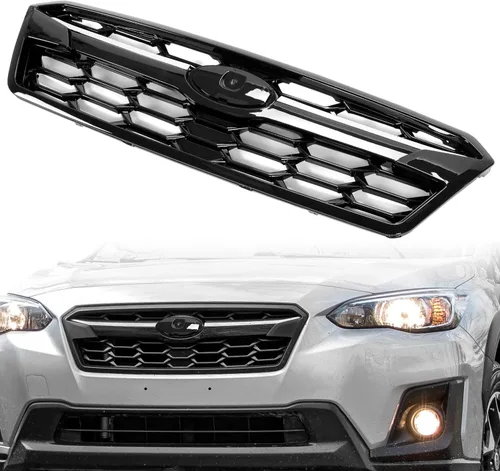 Vista 10 de HECASA Rejilla superior delantera compatible con Subaru Crosstrek 2018-2020 Reemplazo para 91123FL170 91123FL121 Rejilla de radiador y parachoque