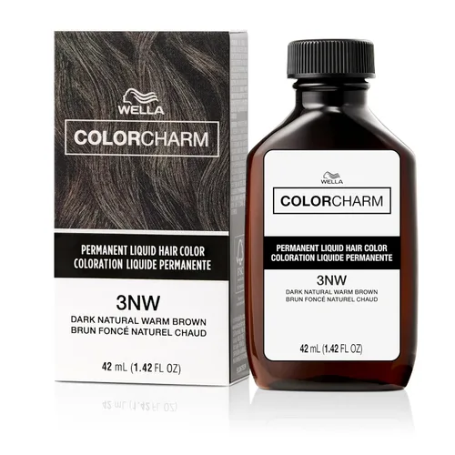 Vista 9 de WELLA Color Charm - Tinte líquido permanente para el cabello para cobertura de canas, color marrón