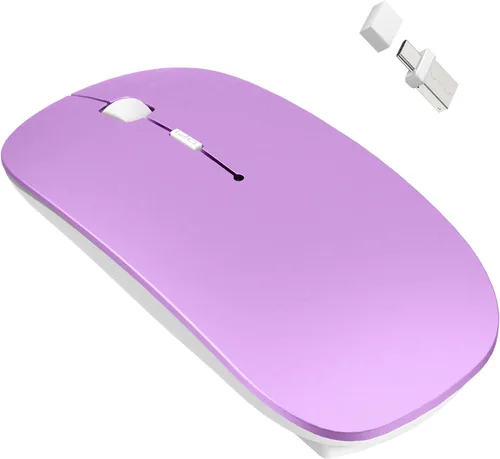 Vista 12 de Ratón Bluetooth inalámbrico para MacBook Air Mac Pro iPad Laptop Computadora Pad Óptico recargable delgado silencioso modo dual