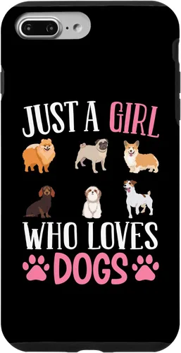 Vista 9 de Funda para iPhone 14 Just A Girl Who Loves Dogs Dog Girl