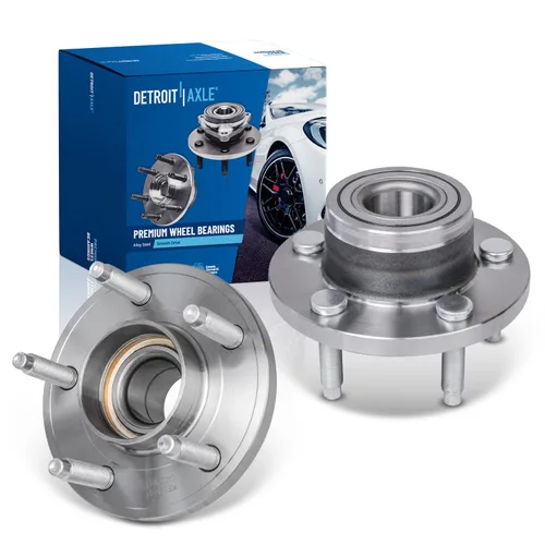 Vista 43 de Detroit Axle - 2.2L Bujes de rodamiento de rueda delanteros de 2 piezas para Honda Accord 90-97, 97 Acura CL, 2 rodamientos de ruedas y conjunto