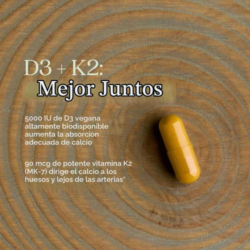Vista 4 de New Chapter Vitamina D3 5000 UI y suplemento de vitamina K2, 30