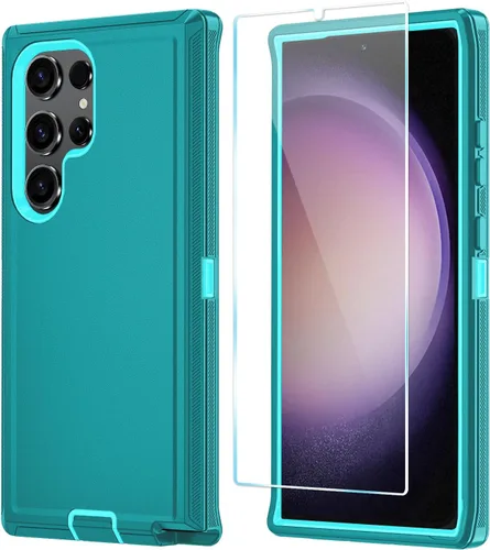 Vista 14 de ONOLA Funda para Samsung Galaxy S23 con protector de pantalla HD, resistente, a prueba de golpes y caídas, 3 capas, para Galaxy S23 de 6.1 pulgadas