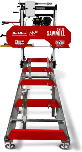 Vista 13 de MechMaxx Aserradero portátil de 22", longitud de pista de 13', ancho