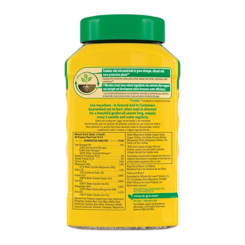 Vista 3 de Miracle-Gro Shake 'N Feed - Alimento vegetal multiusos, fertilizante para plantas, 1 libra (paquete de 6)
