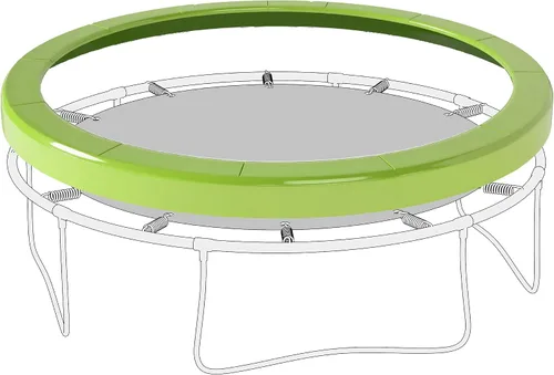 Vista 11 de Soozier Funda de resorte para cama elástica de 12 pies/14 pies, repuesto de almohadilla de seguridad para cama elástica, impermeable y resistente a