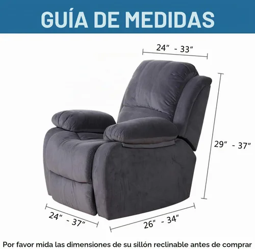Vista 6 de H.VERSAILTEX Funda reclinable superelástica Fundas reclinables para sofá Funda reclinable para silla Forma ajustada Fundas antideslizantes Beige