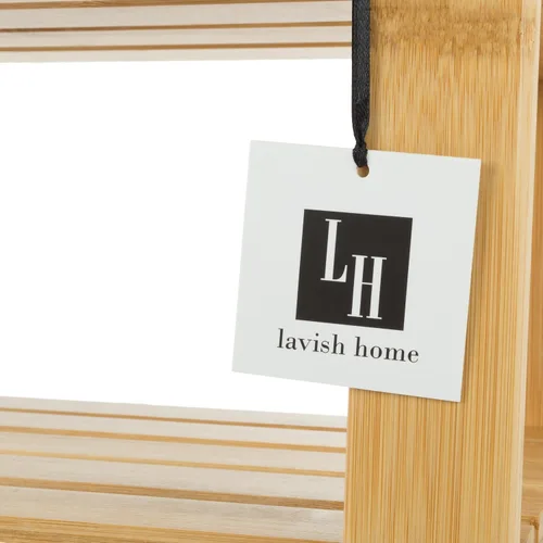 Vista 5 de Lavish Home Zapatero de bambú de 2 niveles/2 niveles