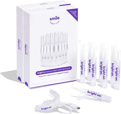 Vista 8 de SmileDirectClub Kit de blanqueamiento dental con luz LED, paquete de 4 bolígrafos de gel, peróxido de hidrógeno de fuerza profesional
