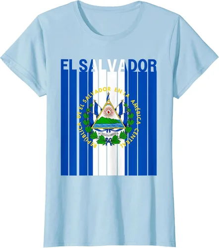 Vista 32 de Camiseta con la bandera de El Salvador