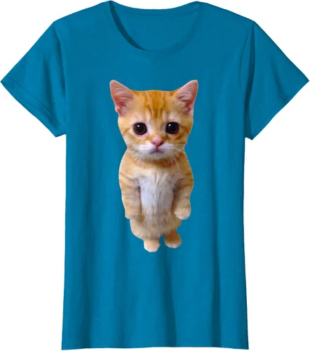 Vista 67 de El Gato Meme Sad Crying Cat Munchkin Kitty Meme Camiseta de moda Small Negro