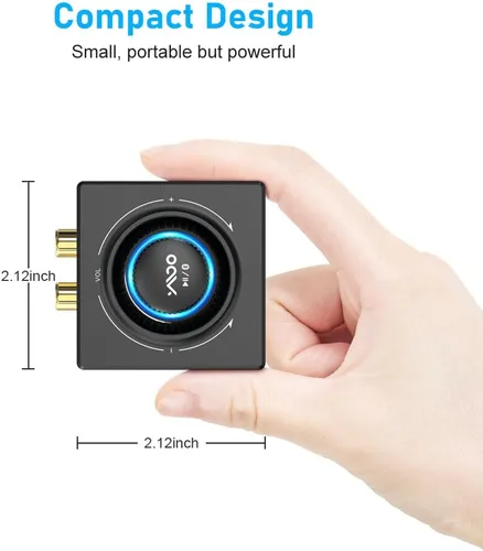Vista 7 de YMOO B06T3 - Receptor inalámbrico Bluetooth con aumento de voz, soporte para streaming estéreo en el hogar, altavoz de sonido