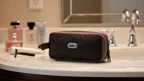 Vista 2 de GOX Neceser de viaje Dopp Kit caso para hombres multifunción bolsa organizadora de embalaje