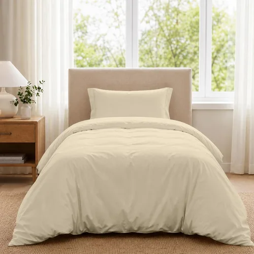 Vista 18 de ROYALE LINENS Funda de edredón negra tamaño individual – Fundas de edredón de 2 piezas – Cierre de cremallera – 1 funda de edredón individual de 68